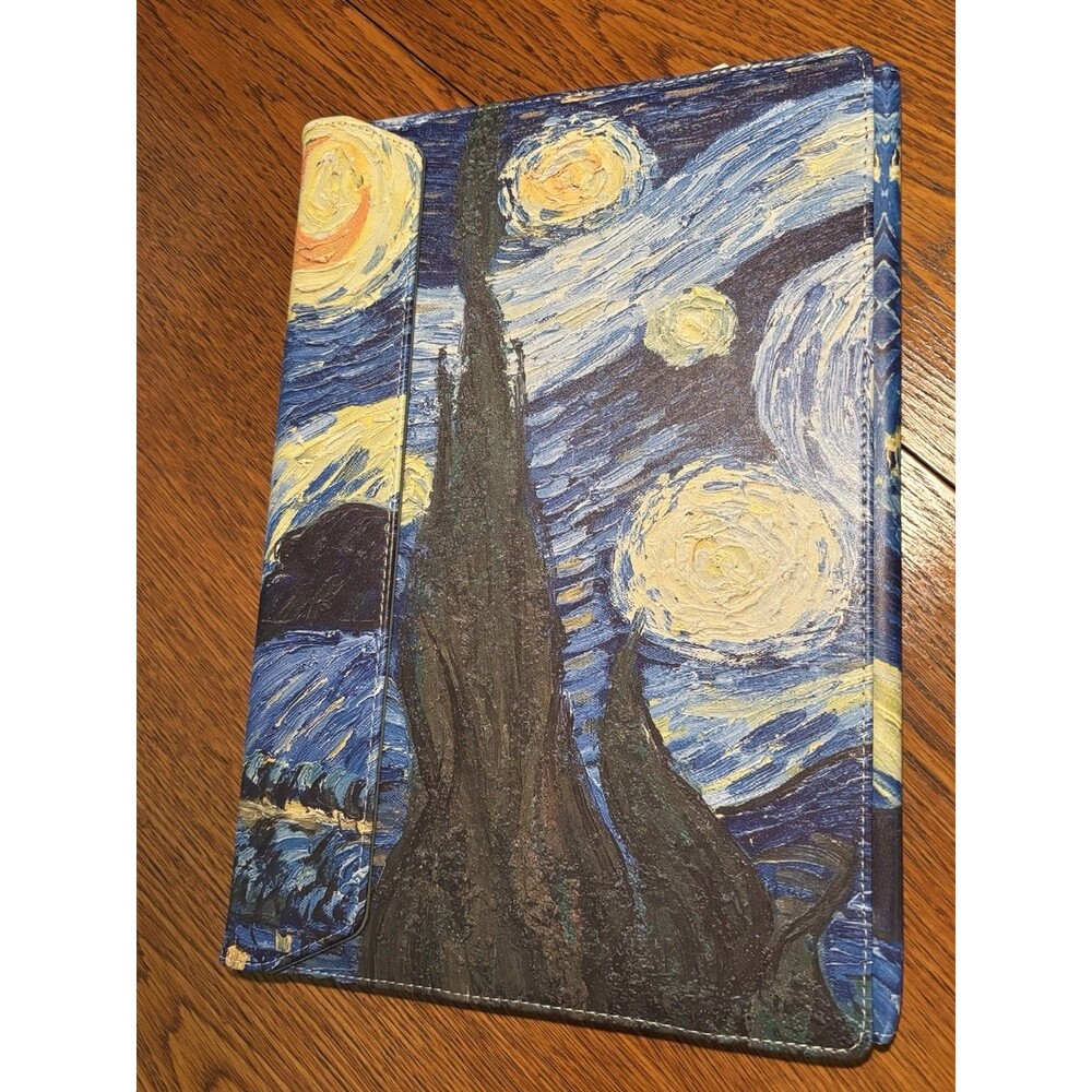 Starry Night Van Gogh Laptop Foldable Cover Sleeve SEE MEASUREMENTS Brand New